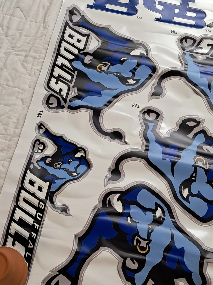 SKINIT Huge 49” Wide College Team Buffalo Bulls Tailgate Skins Decal Sheet NOS - Image 4 of 4