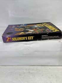 Nintendo NES Game Solomon&rsquo;s Key Cartridge, Box , Sleeve Tested Works