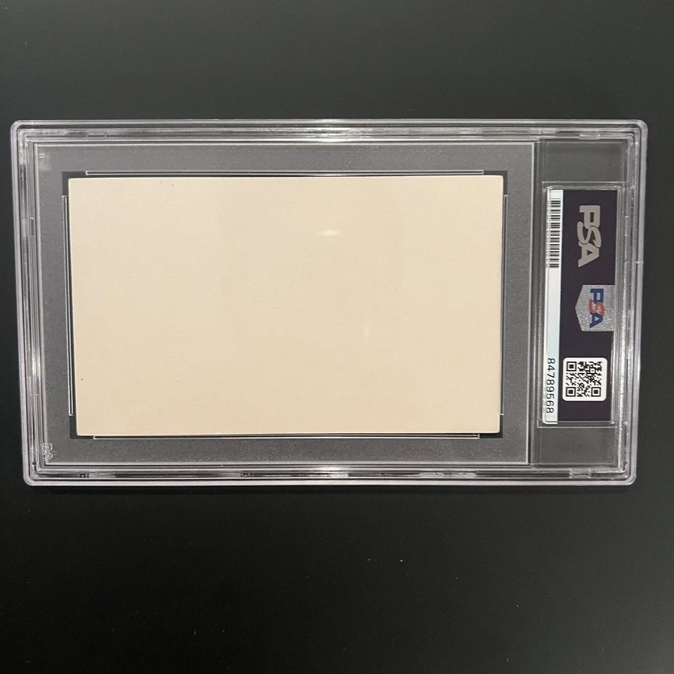 Don Liddle Signed Index Card 3x5 PSA Slabbed Graded Mint 9 Giants Cardinals - Image 2 of 2