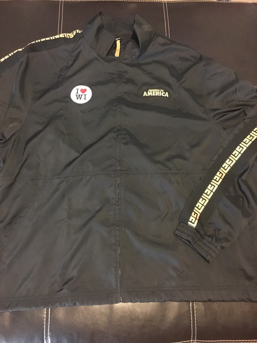 Nike Coming to America I Love WI Track Jacket Black Men's Nike Coming to America I Love WI Track Jacket Black Men's
