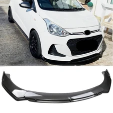 Front Bumper Lip Splitter Spoiler Body Kit Carbon Fiber For Hyundai Grand i10