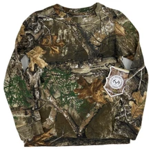 Magellan Hill Zone Realtree Edge Long Sleeve Youth T Shirt Sz Small