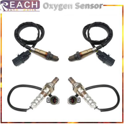 4pcs Upstream+Downstream O2 Oxygen O2 Sensor For 2010 Ford Taurus V6 3.5L Turbo