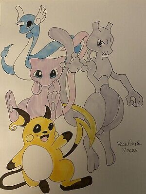 Here's my Mewtwo marker drawing that I did real quick last night! :  r/Pokemonart