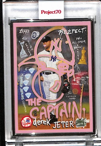 2021 TOPPS PROJECT 70 #713 DEREK JETER BY GREGORY SIFF P70 AP SILVER FRAME 04/51