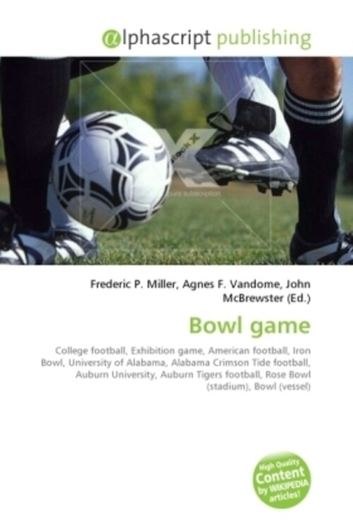Frederic P. Miller (u. A.) | Bowl Game | Taschenbuch | Englisch
