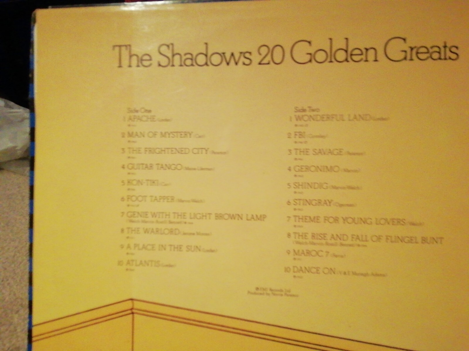 Shadows Vinyl LP Records Job Lot String Of Hits At Their very Best