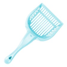 Turquoise Cat Litter Scoop With Reinforced Comfort Handle Acsp-002