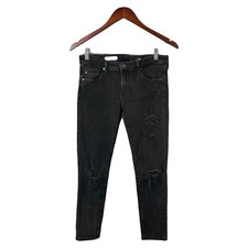 AG Adriano Goldschmied Womens 27 Jeans The Legging Ankle Super Skinny Distressed