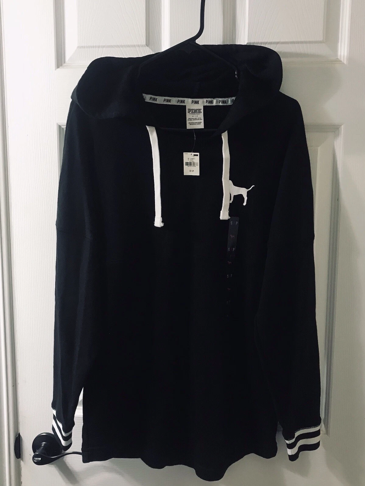 UNDERCOVER Nuova Felpa con Cappuccio Tunica Victoria's Secret ROSA French Terry Varsity Piccola Primavera 2015