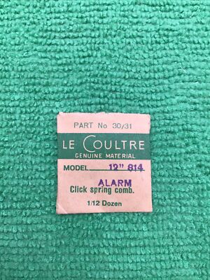Jaeger Lecoultre Click Spring Comb. Cal. 12  814 Part 7434 30/31, NOS