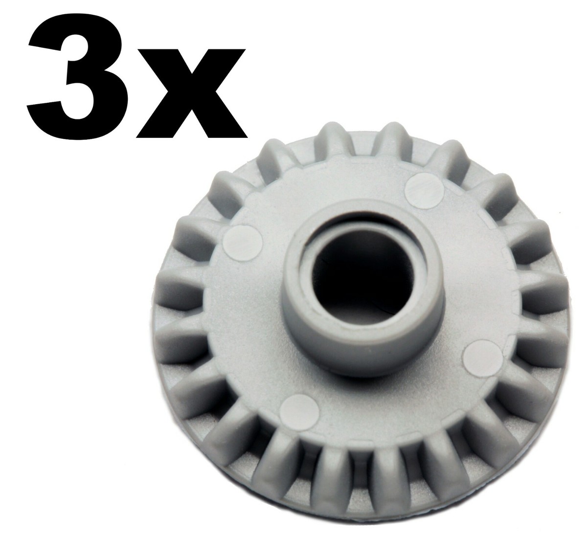 NEW LEGO - Technic - Gears - 20 Tooth Bevel with Pin Hole Gray