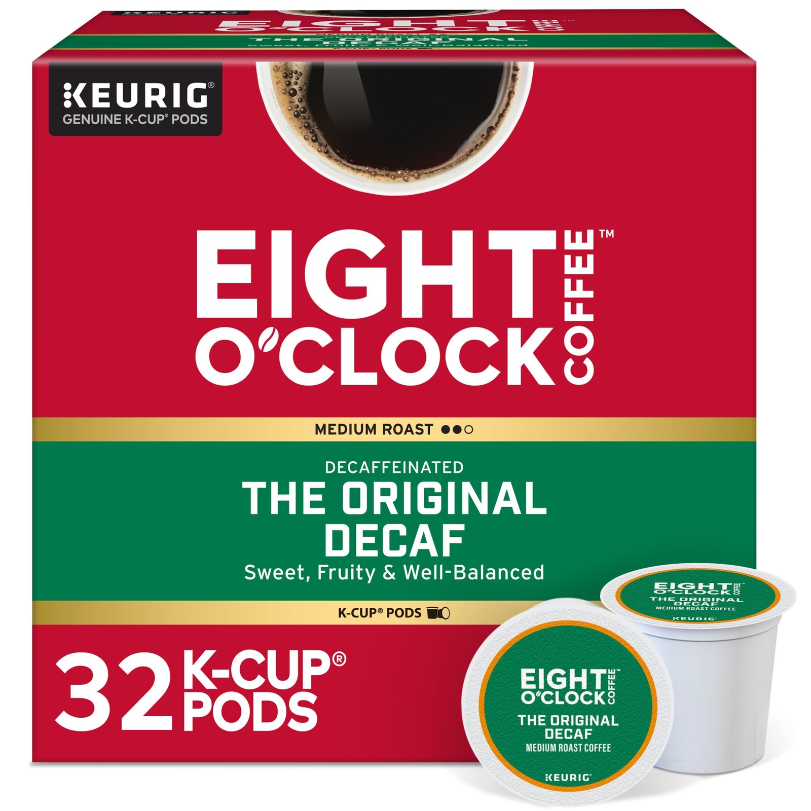 	Eight OClock Coffee the Original Decaf Single-Serve Coffee K-Cup Pods Medium	
