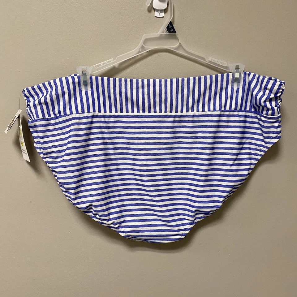 Time and Tru Womens Swimwear Lightweight Size 3X Plus Blue - Image 4 of 4