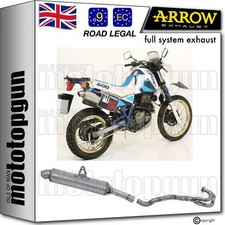 full system exhaust open paris dacar arrow for suzuki dr 600 r 1985 85 1986 86