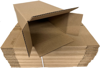 Shipping Corrugated Cardboard Side Loading Shoe Box 14'' X 8'' X 5''