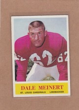 1964 PHILADELPHIA FOOTBALL DALE MEINERT #176 CARDINALS EX/EX+ *A16339