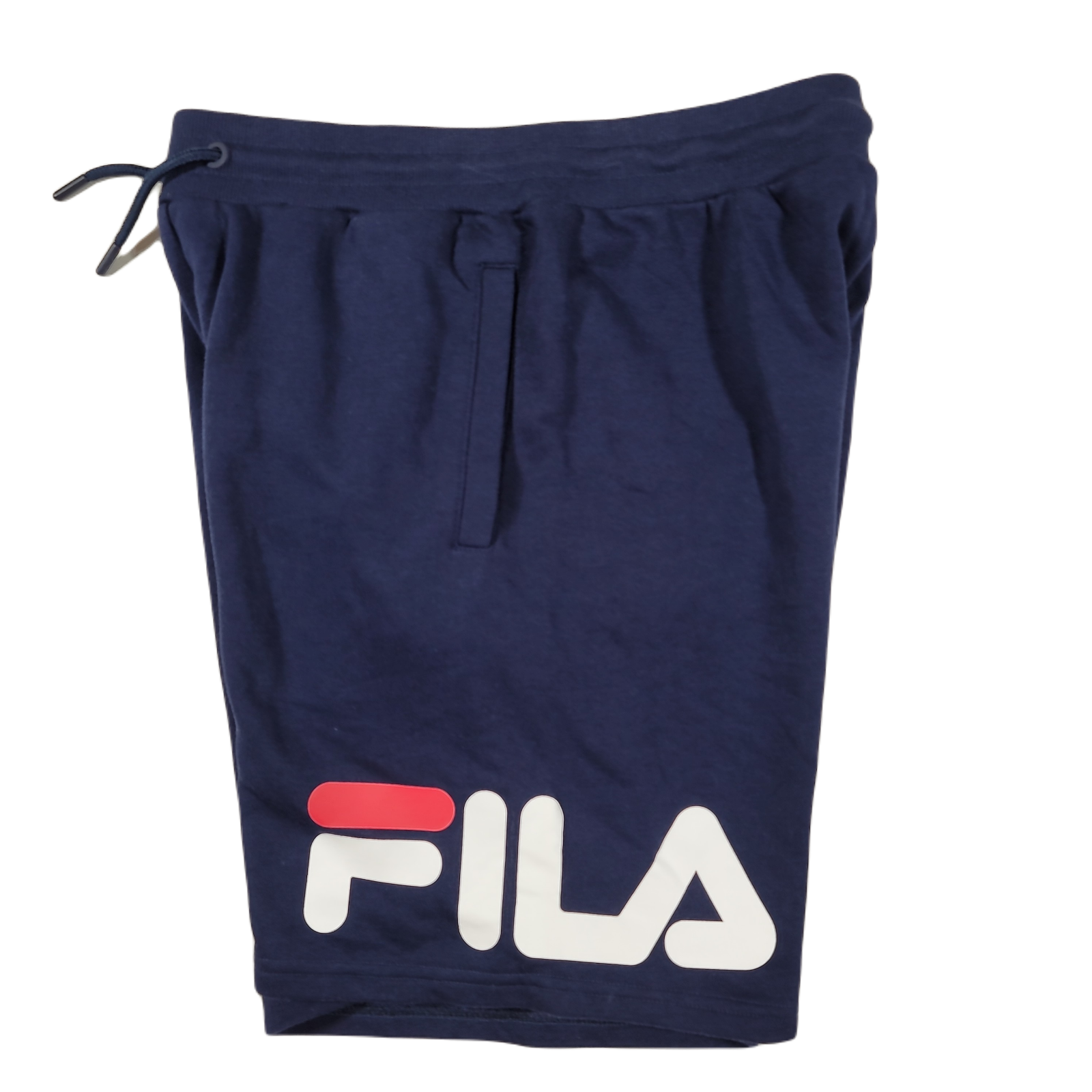 Fila Zeeshawn pantaloncino uomo French Terry stampa logo piccolo pavone bianco rosso