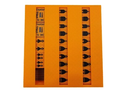 Logic Gates, set of 26 illuminated logic gates + 2 Binary counters