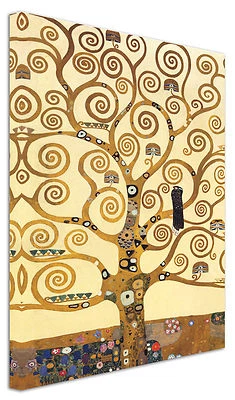 Quadro Moderno Arredamento Klimt Albero Arredo Casa Arte Stampa su Tela Design