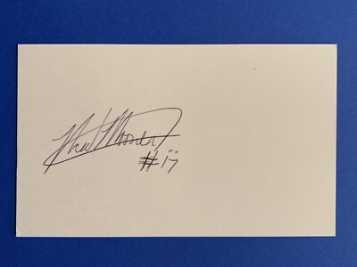 MEDFORD MOORER #17 RARE Signed COLORADO BUFFALOES 3x5 Index Card Autograph Auto