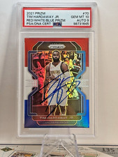 2021 PRIZM Tim Hardaway Jr. #70 red/white/blue prizm Auto PSA 10