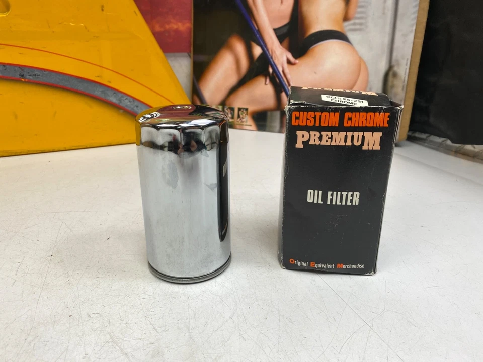 High-Performance🔥Custom Chrome Touring Softail Dyna Oil Filter Extra Long CCI - Image 2 of 4