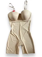 New Red Hot by Spanx size M Nude Strapless Cupped Bodysuit  Style Shapewear