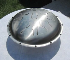 Natural Stainless Steel Tongue Drum - Double Vibedrum  - Basic Package - Tuned