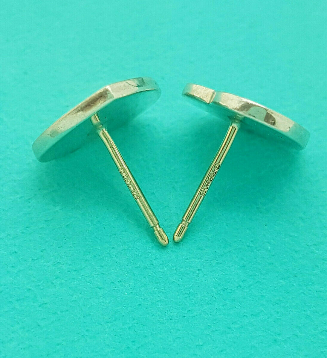 Return to Tiffany & Co. Silver 10mm Mini Heart Stud Earrings, RRP £275, boxed image 3