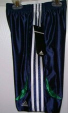 ADIDAS Navy Green Athletic Basketball Shorts Boys Size 5 NWT