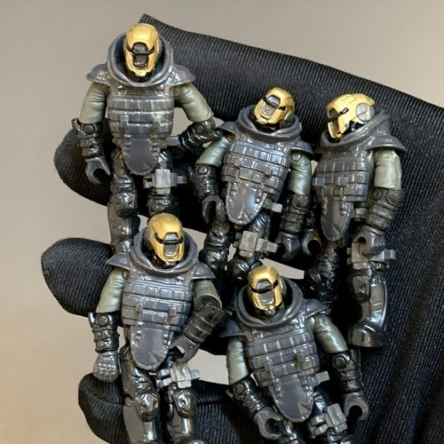 10 Mega Bloks Halo UNSC Action Figure Heads - Elite, Destiny, COD Building Set Parts