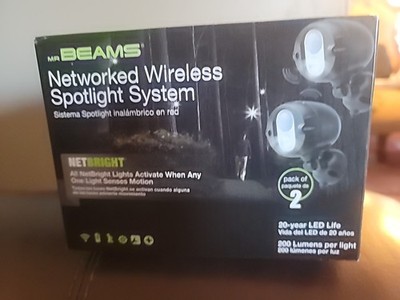 Mr. Beams MBN352 NetBright LED Wireless Motion Sensing Spotlight System 2-Pack