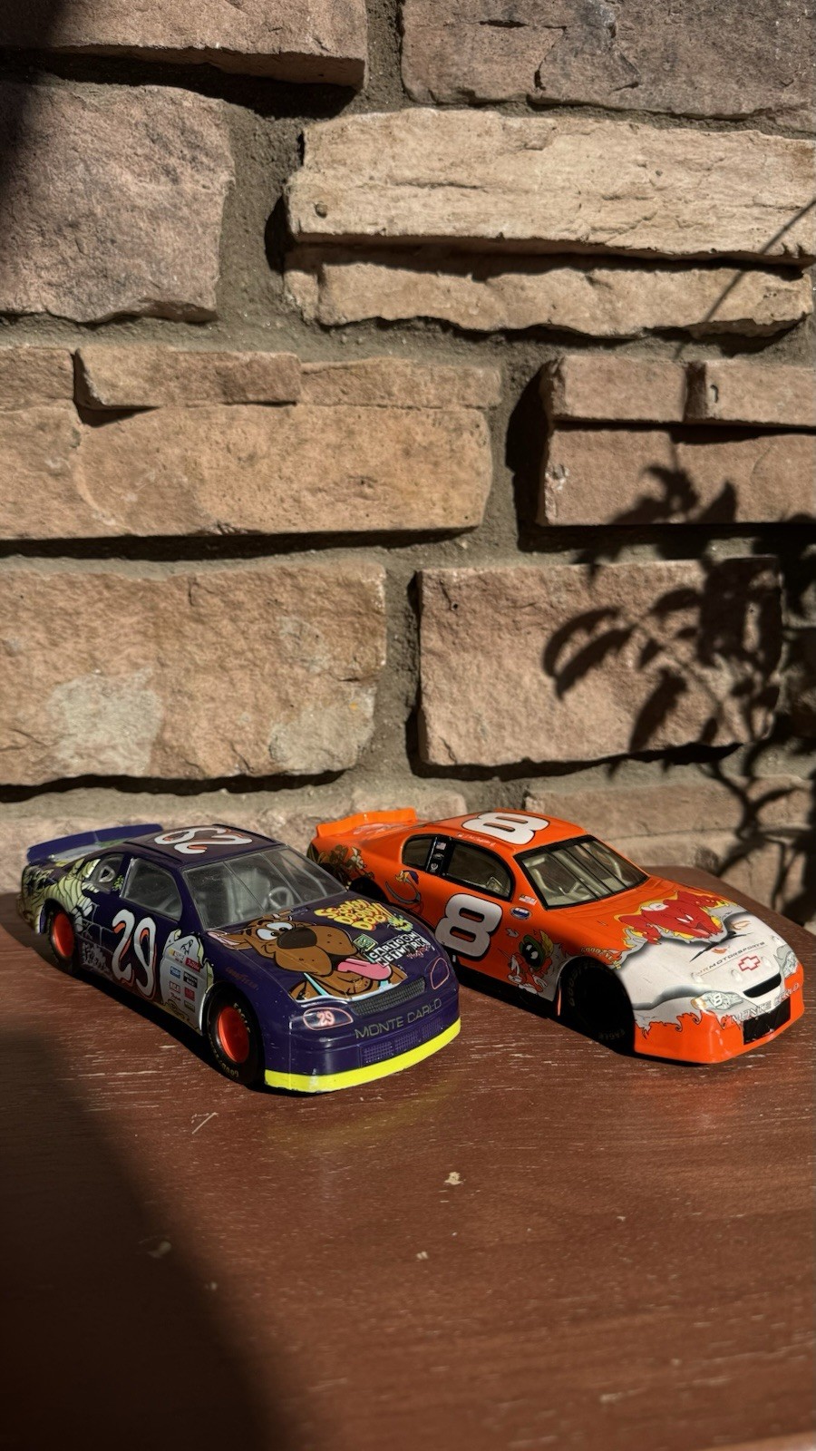 Pair Of Vintage Die-Cast NASCAR Car Models 1:24 Scooby Doo Looney Tunes No Boxes