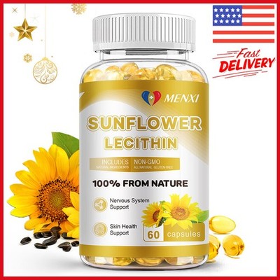 Sunflower Lecithin 1200mg with 360mg Phosphatidyl Cholin Prostate Support Health