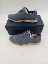 Cole Haan Shoes Mens Size 8.5 Blue OriginalGrand Stitchlite Wingtip Oxford