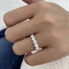 2.1ct Round Band Ring Yellow Gold 14K Labcreated Diamond F/VS — photo 9