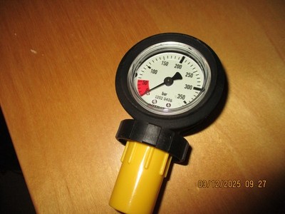 Interspiro 1202 0406 Pressure Gage 0 - 350 bar G 5/8 NEU