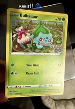 Bulbasaur SWIRL 🌀 Pokemon GO PROMO 2022 SWSH231 Cosmos Holo NM 🍃 on eBay