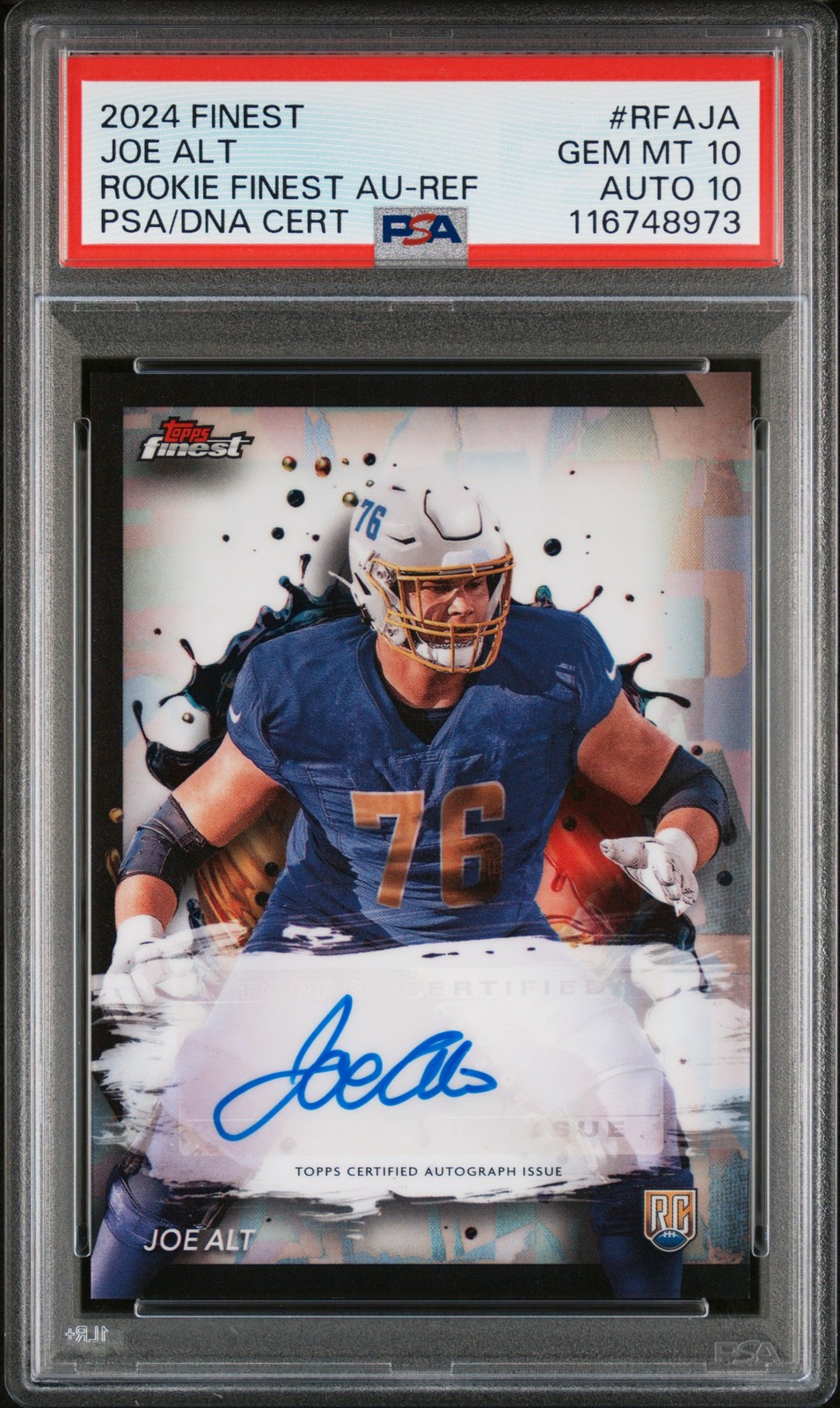 Joe Alt Topps Finest Rookie Finest Autographs #RFAJA Base