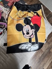 Disney Mickey Mouse Drawstring Lightweight Backpack Ylw