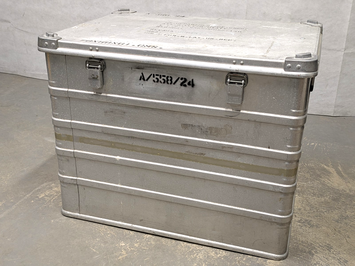 British Army - Military - Zarges Lockable Aluminium Flight Storage
