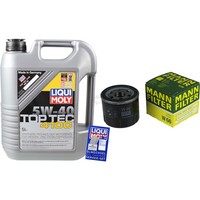 Inspektionspaket 5L Liqui Moly Top Tec 4100 5W-40 FüR Renault Twingo II 1.2 16V