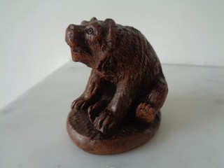 A Quality Carved Vintage Wooden Bear (German Balck Forest?)