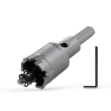 Heavy Duty Carbide Hole Saw Set, 15/16” 24mm, Extra Deep Cutting Depth of 1.1...