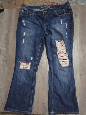 US Polo Assn Distressed Jeans With Patches Junior Youth Girls Size 11/12