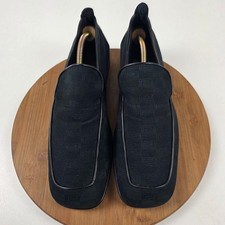 Versace Classic V2 Mens Black jacquard Greek Key Pattern Loafers Shoes Size 45.5