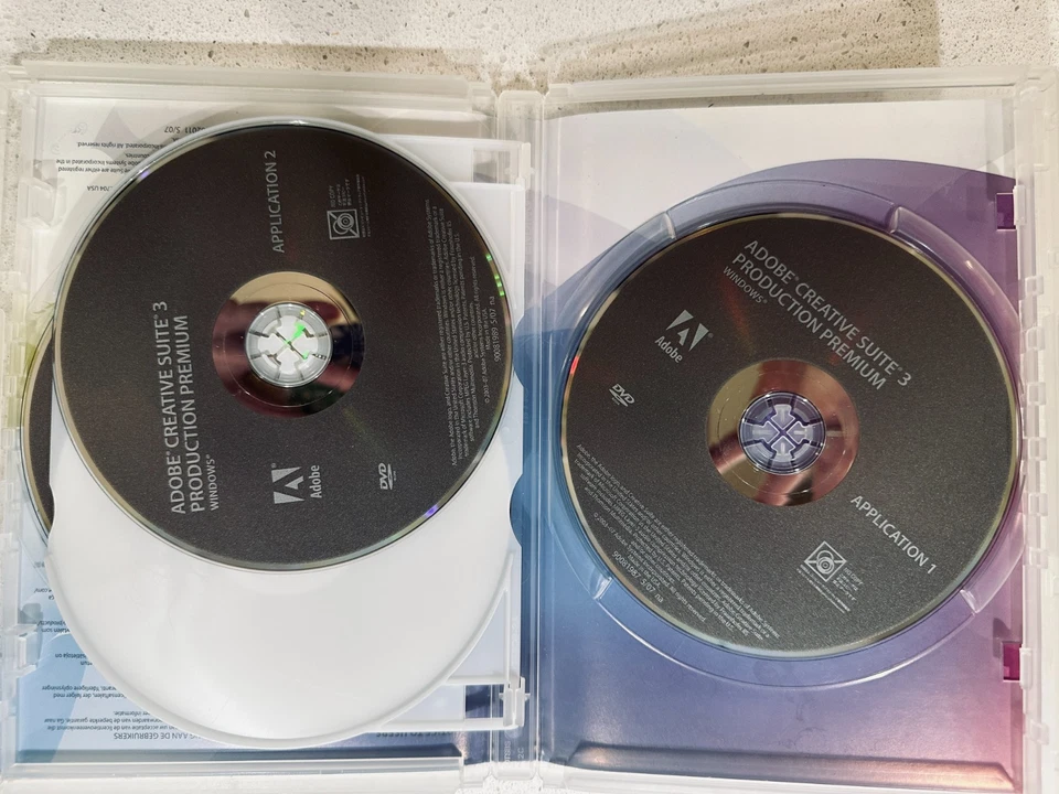 Adobe Creative Suite 3 Production Windows w Serial Number Key - 8 Discs - 2 box - Image 2 of 3