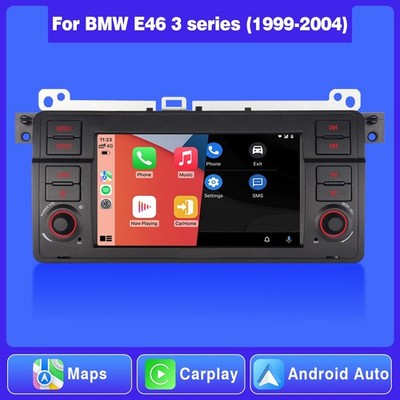 Autoradio BMW E46 3er Serie 1999-2004 Android Auto DAB CarPlay Hohe Leistung BT