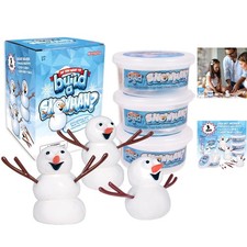 3 Pack Snowman Building Kits - Perfect Kids Christmas Stocking Stuffers